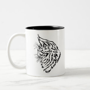 Maine-Waschbär-Industriemagnat Zweifarbige Tasse