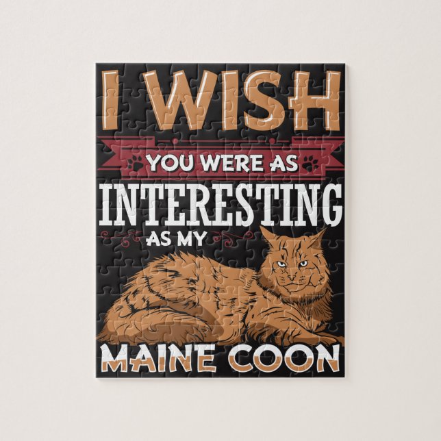 Maine-Waschbär-Katze Puzzle (Vertikal)