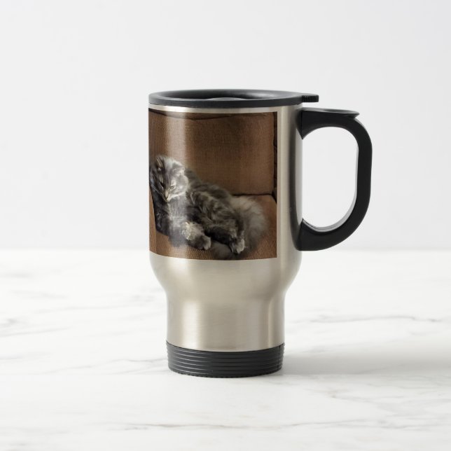 Maine-Waschbär-Katze Reisebecher (Rechts)