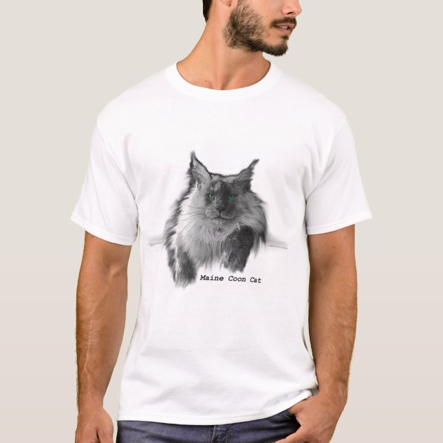 Maine-Waschbär-Katze T-Shirt (Vorderseite)