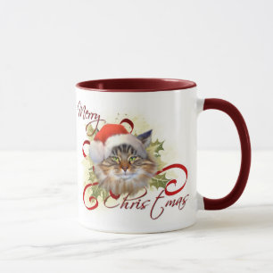 Maine-Waschbär-Katzen-WeihnachtsTasse Tasse
