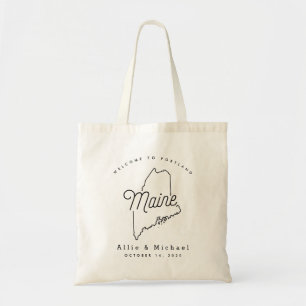 Maine Wedding Welcome Tote Bag Tragetasche