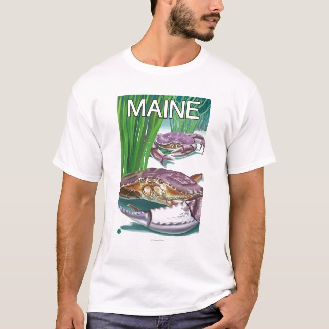 MaineCrab und Fischer T-Shirt (Vorderseite)