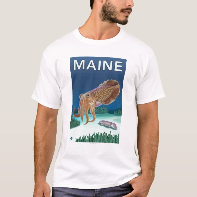 MaineCuttlefish Szene T-Shirt (Vorderseite)
