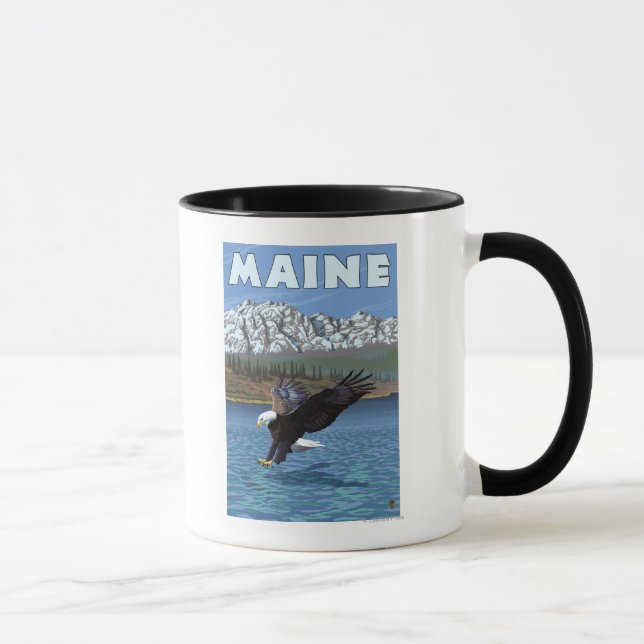 MaineEagle-Fischerei Tasse (Rechts)