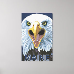 MaineEagle Up Nah Leinwanddruck
