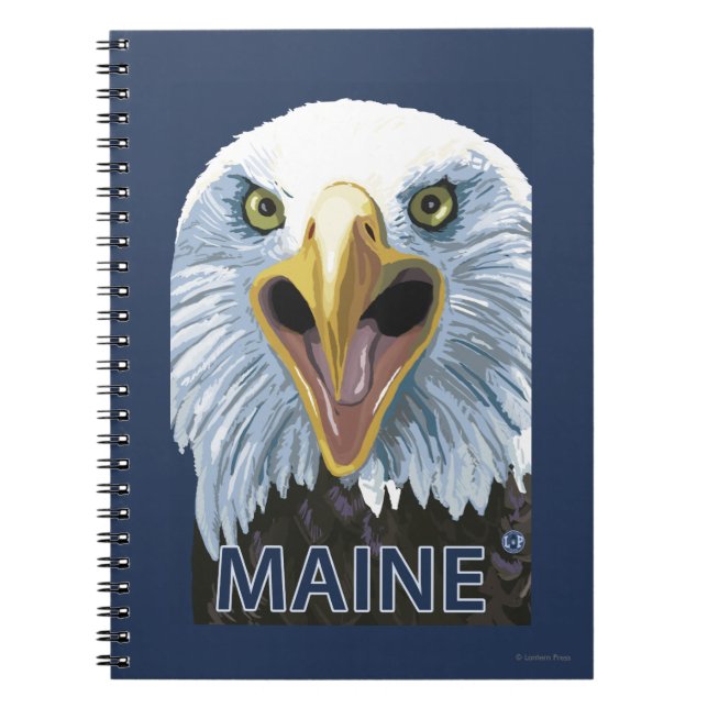 MaineEagle Up Nah Notizblock (Vorderseite)
