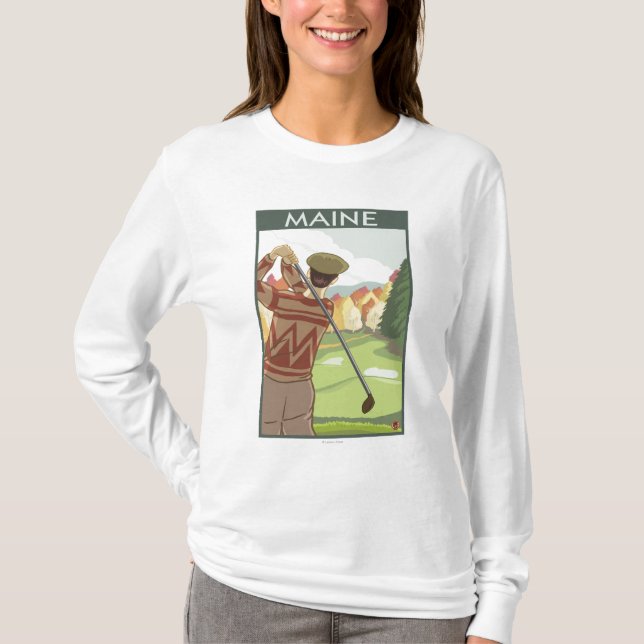 MaineGolfing Szene T-Shirt (Vorderseite)
