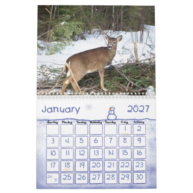 Maineholz-u. -wasser-2013 Kalender (Jan 2027)