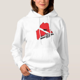 Maineiac Divers Silhouette Logo Womens Sweatshirt