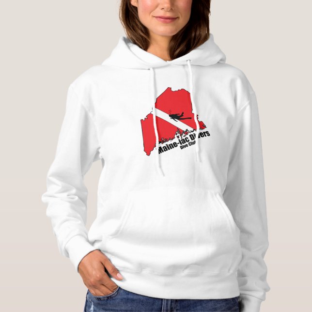 Maineiac Divers Silhouette Logo Womens Sweatshirt (Vorderseite)