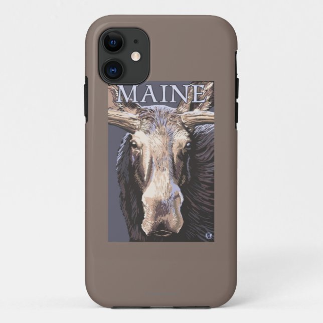 MaineMoose herauf nahes Case-Mate iPhone Hülle (Rückseite)