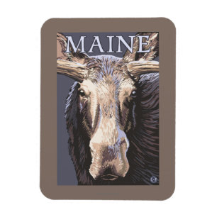 MaineMoose Up Nah Magnet