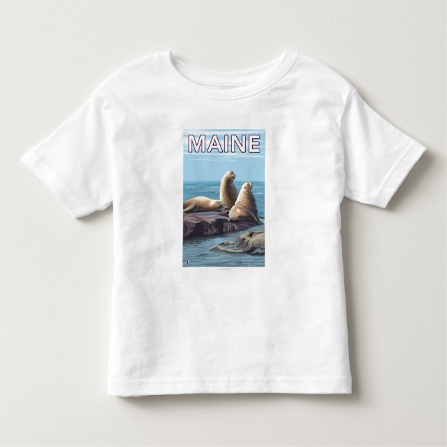 MaineSea Löwe-Szene Kleinkind T-shirt (Vorderseite)