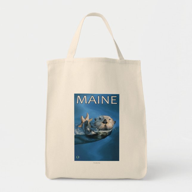 MaineSea Otter Scene Tragetasche (Vorne)
