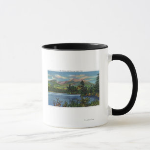 MaineView des Bergs Katahdin und des Daicey Teichs Tasse