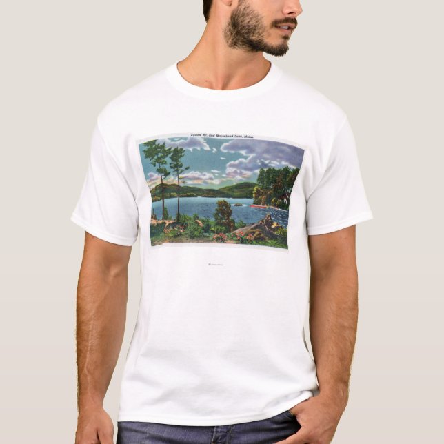 MaineView des Squaw-Berges und des Moosehead Sees T-Shirt (Vorderseite)