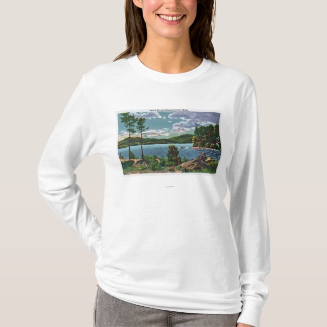 MaineView des Squaw-Berges und des Moosehead Sees T-Shirt (Vorderseite)
