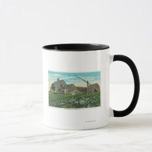 MaineView eines alten New England-Hauses Tasse