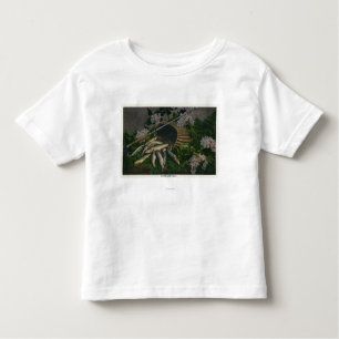 MaineView eines Nizza Fanges von Maine-Seeforelle Kleinkind T-shirt