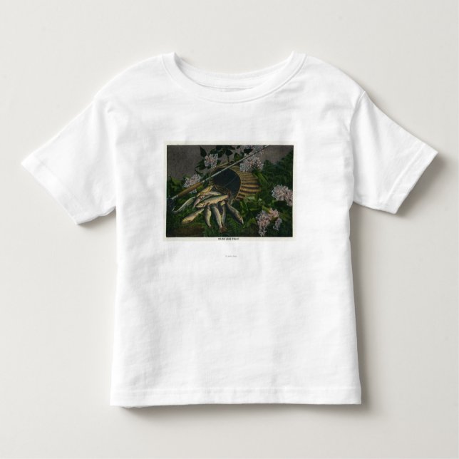 MaineView eines Nizza Fanges von Maine-Seeforelle Kleinkind T-shirt (Vorderseite)