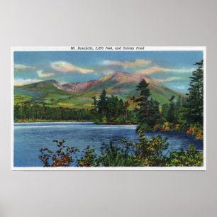 MaineView von Katahdin und Daicey Pond Poster