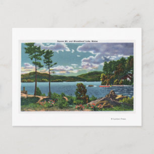 MaineView von Squaw Mountain und Moosehead Lake Postkarte