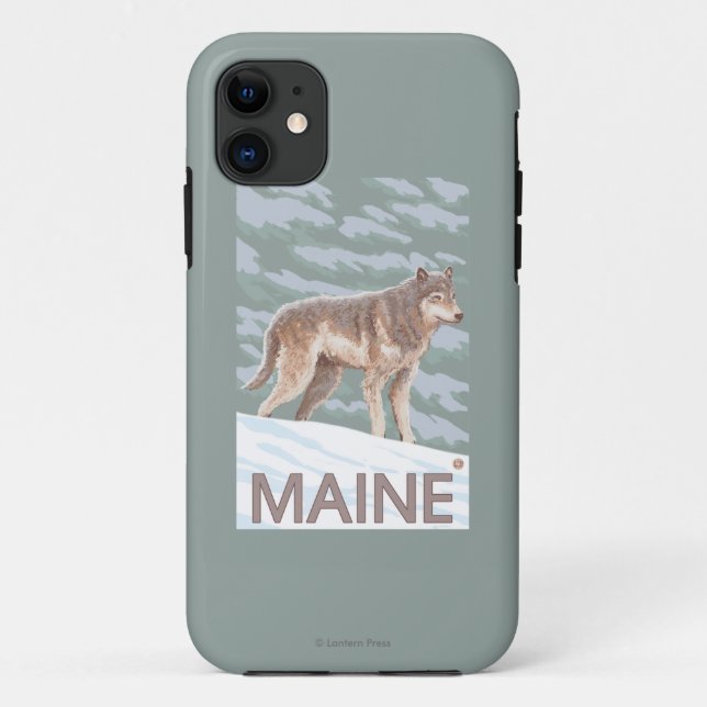 MaineWolf Szene Case-Mate iPhone Hülle (Rückseite)