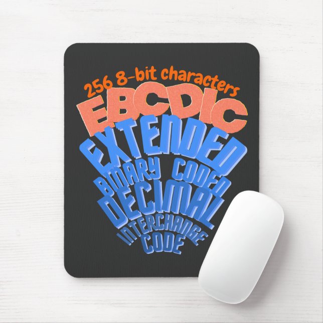 Mainframe-codierter Zeichensatz EBCDIC Mousepad (Mit Mouse)