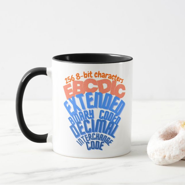 Mainframe-codierter Zeichensatz EBCDIC Tasse (Mit Donut)