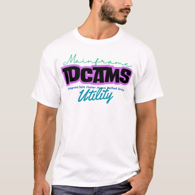 Mainframe-Computer mit IDCAMS-Dienstprogramm T-Shirt (Vorderseite)