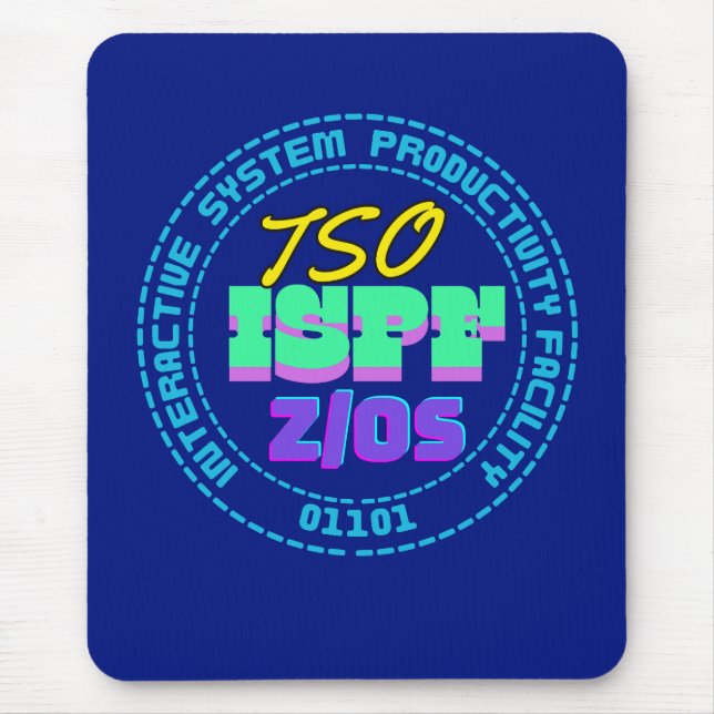 Mainframe-TSO-ISPF-Interaktivsystem Mousepad (Vorne)