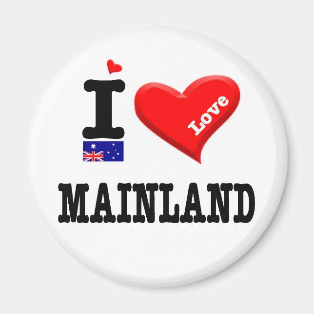 MAINLAND - I Liebe Magnet (Vorne)