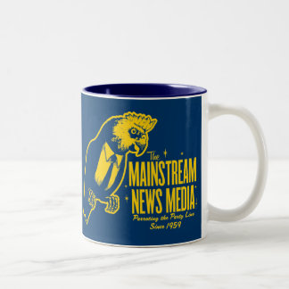 Mainstream-Nachrichtenmedium-Tasse Zweifarbige Tasse