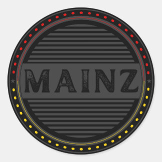 Mainz City Pride Emblem – German Identity Runder Aufkleber