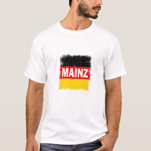 Mainz - Deutschland mit deutscher Flagge T-Shirt
