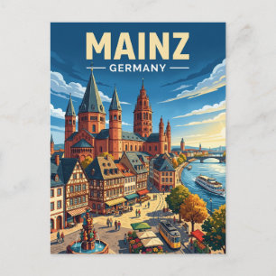 Mainz Deutschland Postkarte