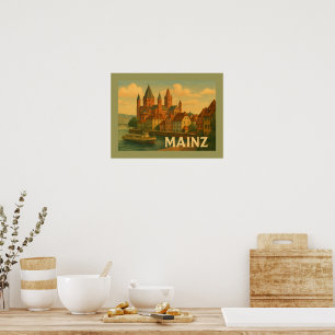 Mainz Deutschland Stadt Kunst Poster