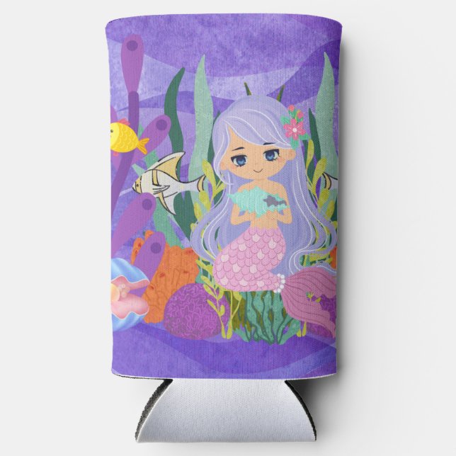 MAIRMAID IN DER OZEANISCHEN Wasserflasche Selters Dosenkühler (Vorderseite)