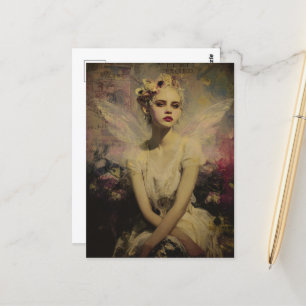 Mairy Mixed Media Collage Postkarte