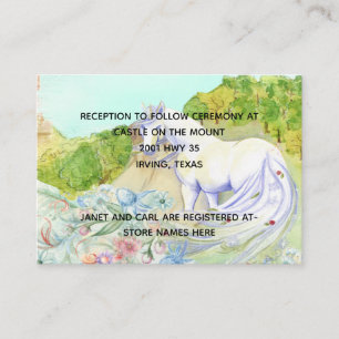 Mairy Tale Unicorn Wedding Information Card Begleitkarte