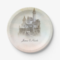 Mairytale Castle Storybook Hochzeitsfeier Teller