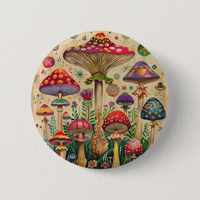 Mairytale Mushrooms Button (Vorderseite)