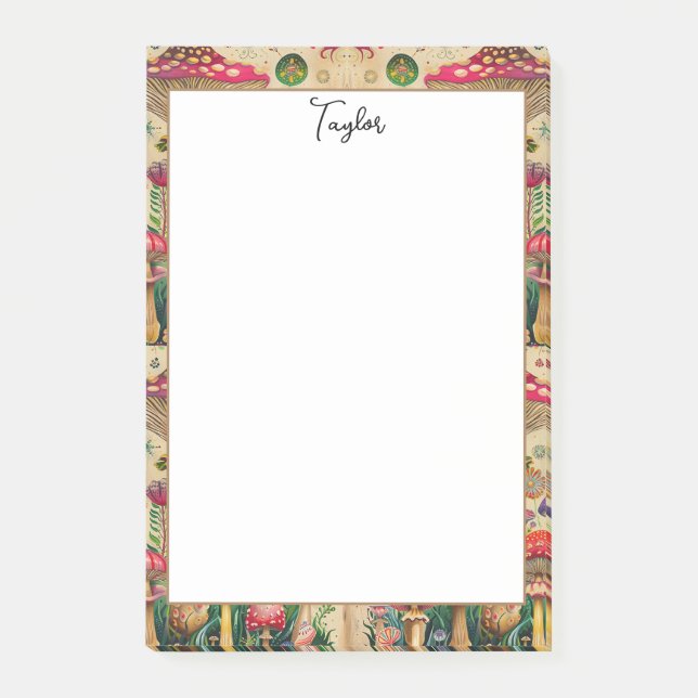 Mairytale Mushrooms Post-it Klebezettel (Vorderseite)