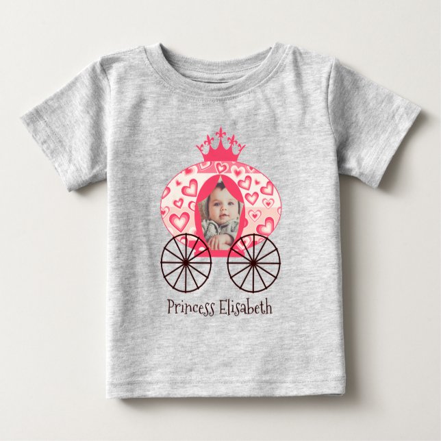 Mairytale Royal Princess Carriage Girl Baby T-shirt (Vorderseite)