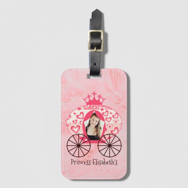 Mairytale Royal Princess Carriage Girl Gepäckanhänger (Vorderseite Vertikal)