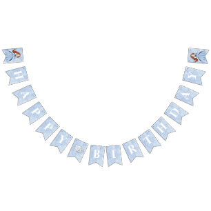 Mairytale Winter Snow Princess Geburtstag   Rotes  Wimpelkette