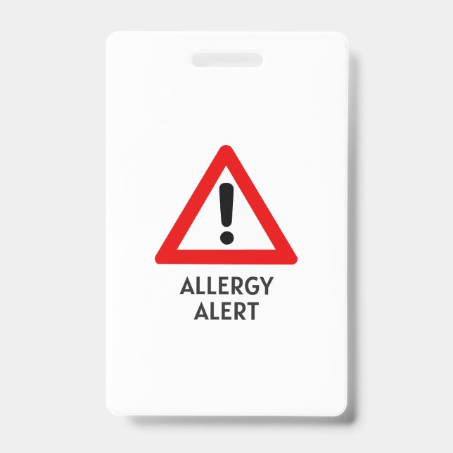 Mais-Allergie-Warnung Ausweis (Vorderseite)