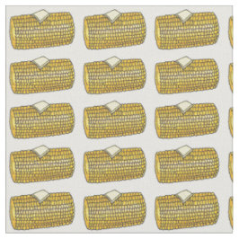 Mais auf Cob Corncobs mit Butter Pat Fabric Stoff
