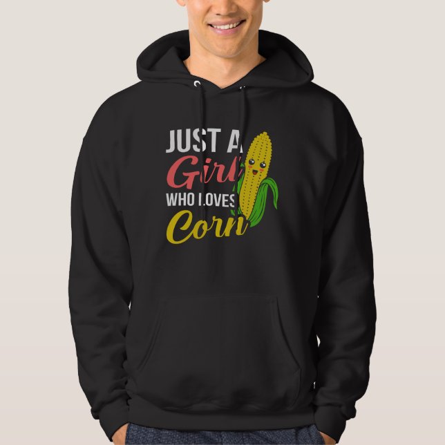 Mais auf Cob Day Girls Funny Mais Meme Pub Hoodie (Vorderseite)